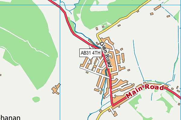 AB31 4TH map - OS VectorMap District (Ordnance Survey)