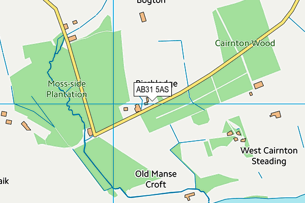 AB31 5AS map - OS VectorMap District (Ordnance Survey)