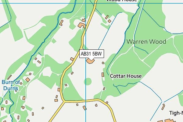 AB31 5BW map - OS VectorMap District (Ordnance Survey)