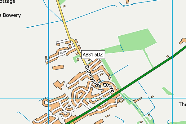 AB31 5DZ map - OS VectorMap District (Ordnance Survey)