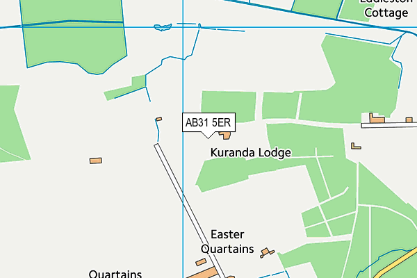 AB31 5ER map - OS VectorMap District (Ordnance Survey)