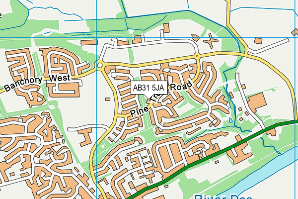 AB31 5JA map - OS VectorMap District (Ordnance Survey)