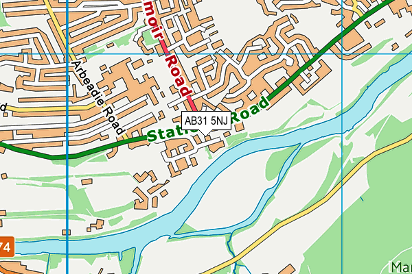 AB31 5NJ map - OS VectorMap District (Ordnance Survey)