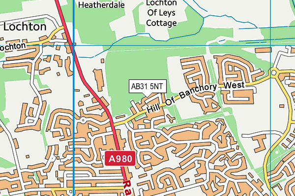 AB31 5NT map - OS VectorMap District (Ordnance Survey)
