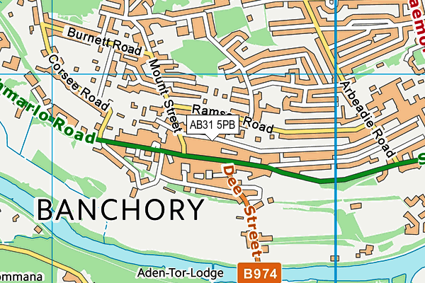 AB31 5PB map - OS VectorMap District (Ordnance Survey)