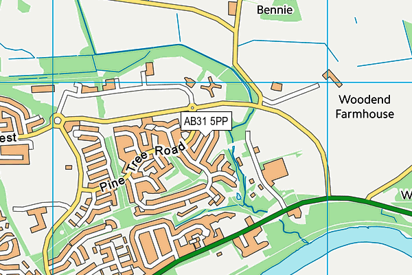AB31 5PP map - OS VectorMap District (Ordnance Survey)