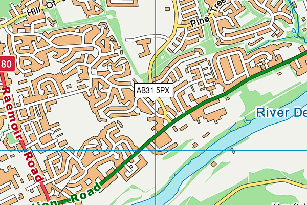 AB31 5PX map - OS VectorMap District (Ordnance Survey)