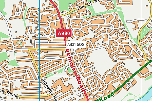 AB31 5QG map - OS VectorMap District (Ordnance Survey)