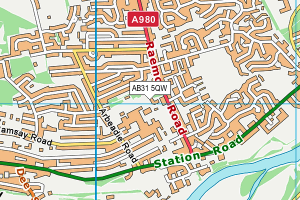 AB31 5QW map - OS VectorMap District (Ordnance Survey)