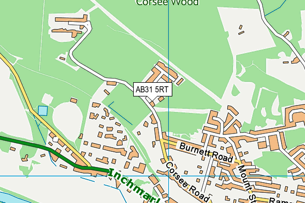 AB31 5RT map - OS VectorMap District (Ordnance Survey)