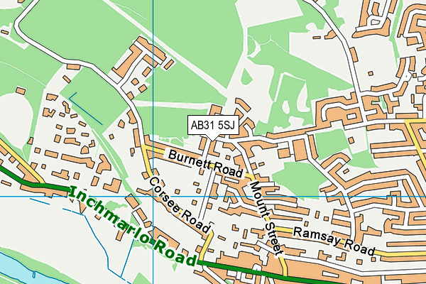 AB31 5SJ map - OS VectorMap District (Ordnance Survey)