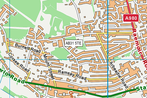 AB31 5TE map - OS VectorMap District (Ordnance Survey)