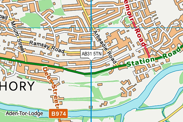 AB31 5TN map - OS VectorMap District (Ordnance Survey)