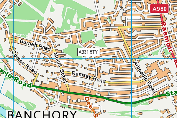 AB31 5TY map - OS VectorMap District (Ordnance Survey)