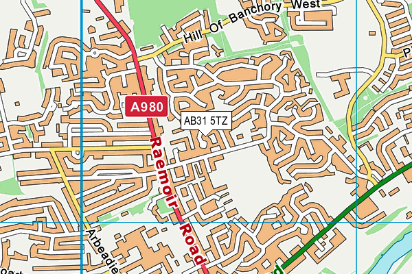 AB31 5TZ map - OS VectorMap District (Ordnance Survey)