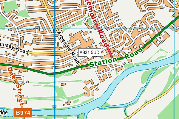 AB31 5UD map - OS VectorMap District (Ordnance Survey)