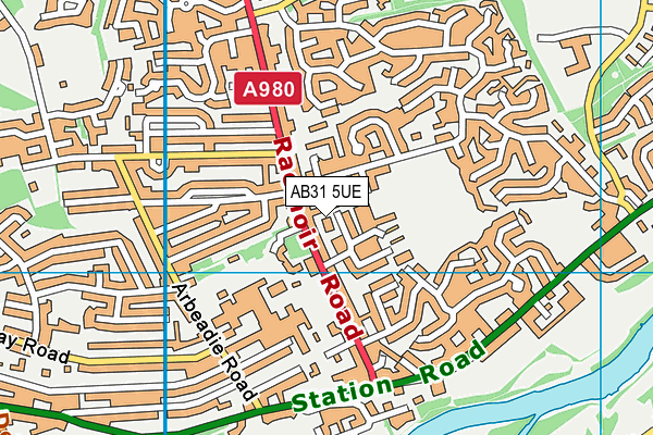 AB31 5UE map - OS VectorMap District (Ordnance Survey)