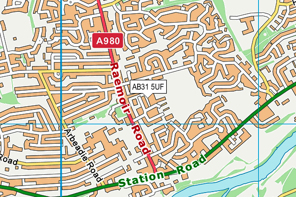 AB31 5UF map - OS VectorMap District (Ordnance Survey)