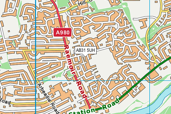 AB31 5UH map - OS VectorMap District (Ordnance Survey)