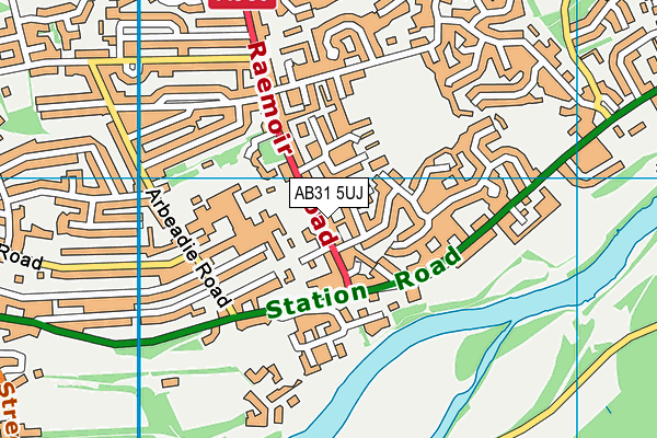 AB31 5UJ map - OS VectorMap District (Ordnance Survey)