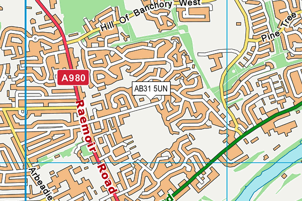 AB31 5UN map - OS VectorMap District (Ordnance Survey)