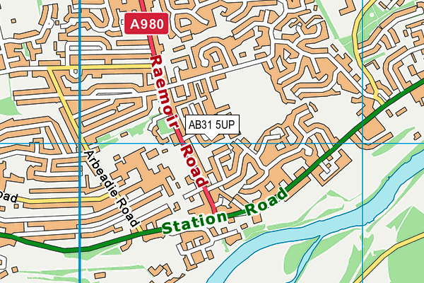 AB31 5UP map - OS VectorMap District (Ordnance Survey)