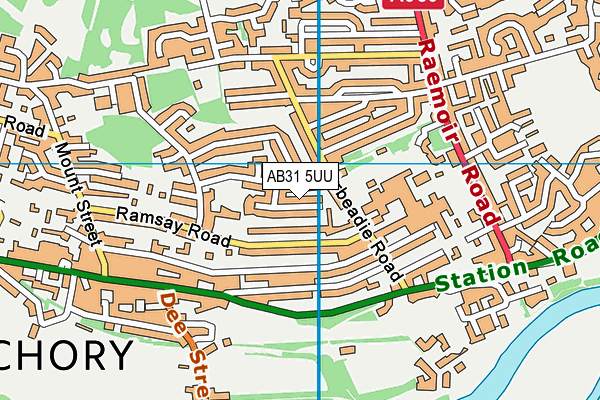 AB31 5UU map - OS VectorMap District (Ordnance Survey)