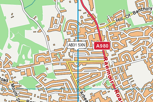 AB31 5XN map - OS VectorMap District (Ordnance Survey)