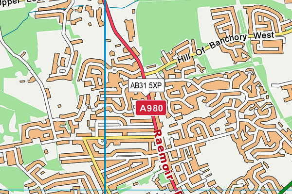 AB31 5XP map - OS VectorMap District (Ordnance Survey)