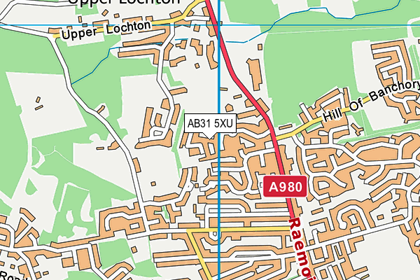 AB31 5XU map - OS VectorMap District (Ordnance Survey)