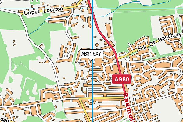 AB31 5XY map - OS VectorMap District (Ordnance Survey)