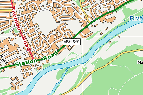 AB31 5YS map - OS VectorMap District (Ordnance Survey)