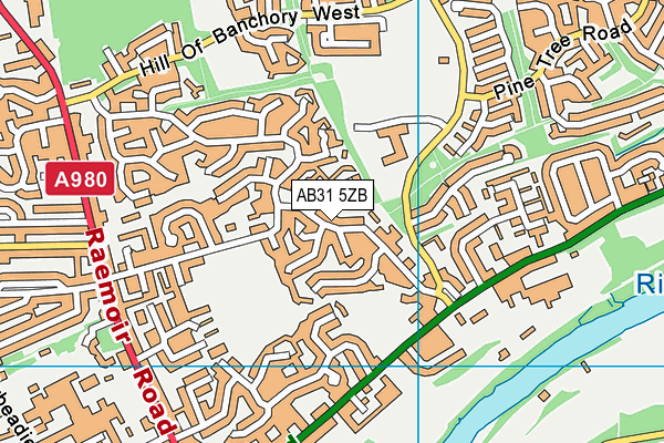 AB31 5ZB map - OS VectorMap District (Ordnance Survey)