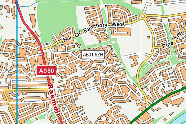 AB31 5ZH map - OS VectorMap District (Ordnance Survey)