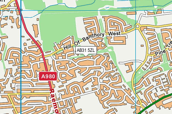 AB31 5ZL map - OS VectorMap District (Ordnance Survey)
