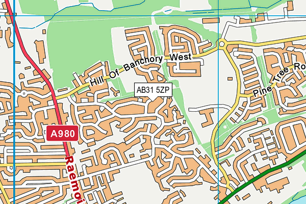AB31 5ZP map - OS VectorMap District (Ordnance Survey)