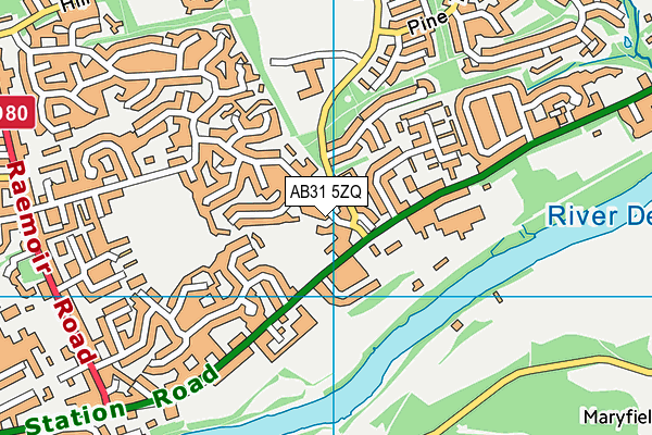 AB31 5ZQ map - OS VectorMap District (Ordnance Survey)