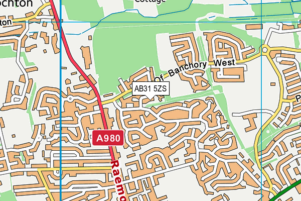 AB31 5ZS map - OS VectorMap District (Ordnance Survey)