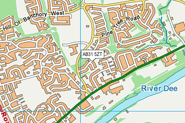 AB31 5ZT map - OS VectorMap District (Ordnance Survey)