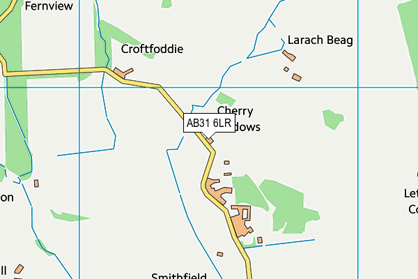 AB31 6LR map - OS VectorMap District (Ordnance Survey)