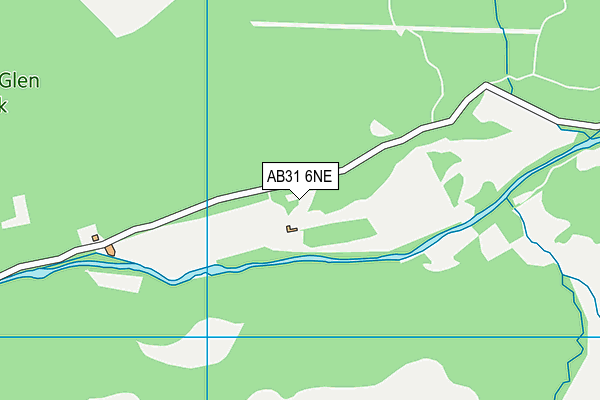 AB31 6NE map - OS VectorMap District (Ordnance Survey)