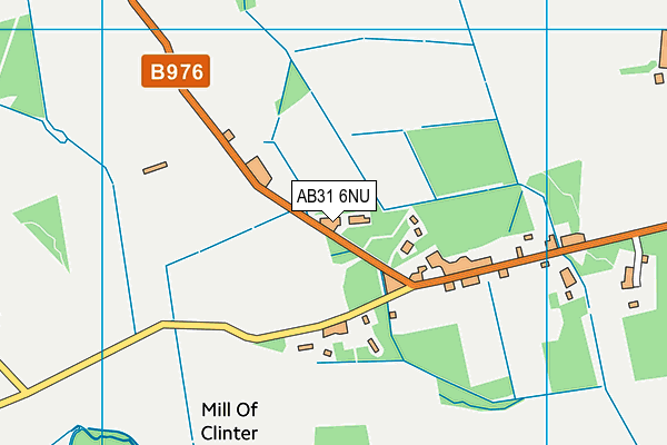 AB31 6NU map - OS VectorMap District (Ordnance Survey)