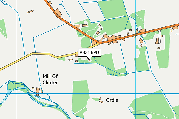 AB31 6PD map - OS VectorMap District (Ordnance Survey)