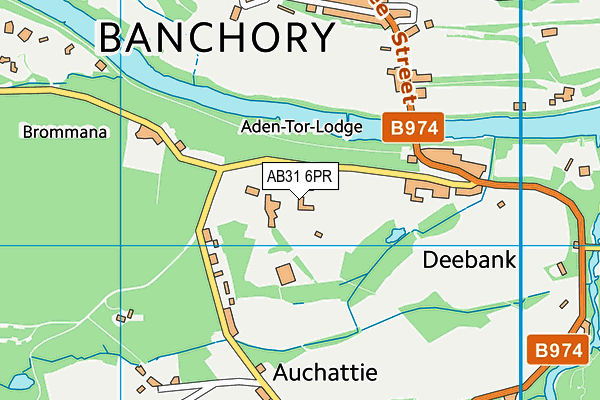 AB31 6PR map - OS VectorMap District (Ordnance Survey)