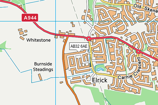 AB32 6AE map - OS VectorMap District (Ordnance Survey)