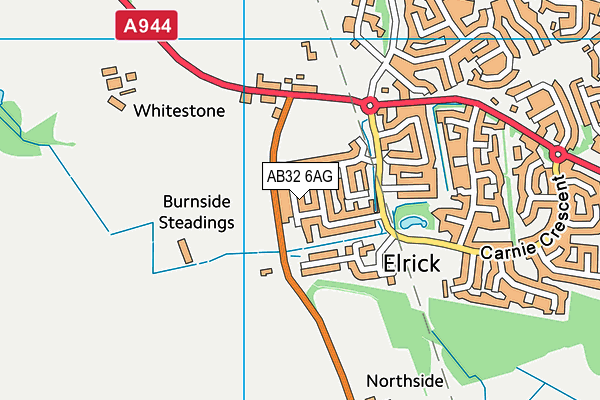 AB32 6AG map - OS VectorMap District (Ordnance Survey)