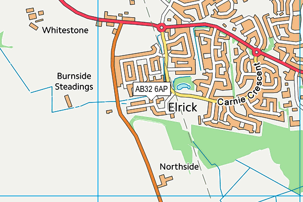 AB32 6AP map - OS VectorMap District (Ordnance Survey)