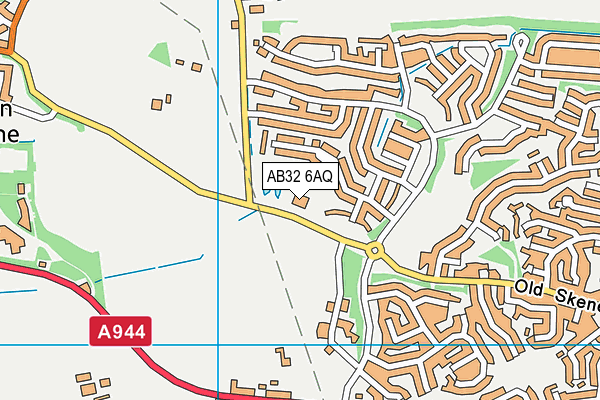 AB32 6AQ map - OS VectorMap District (Ordnance Survey)