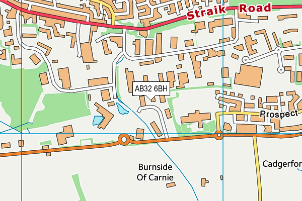 AB32 6BH map - OS VectorMap District (Ordnance Survey)