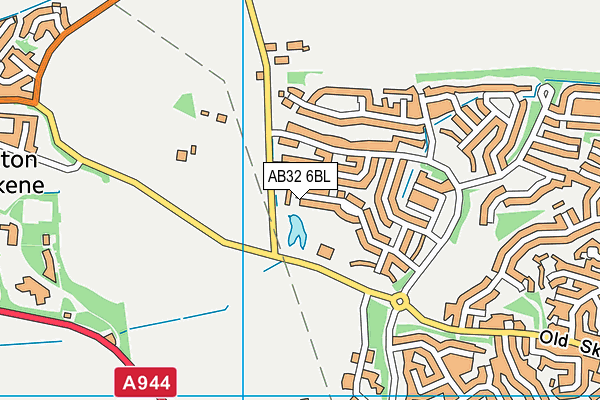 AB32 6BL map - OS VectorMap District (Ordnance Survey)